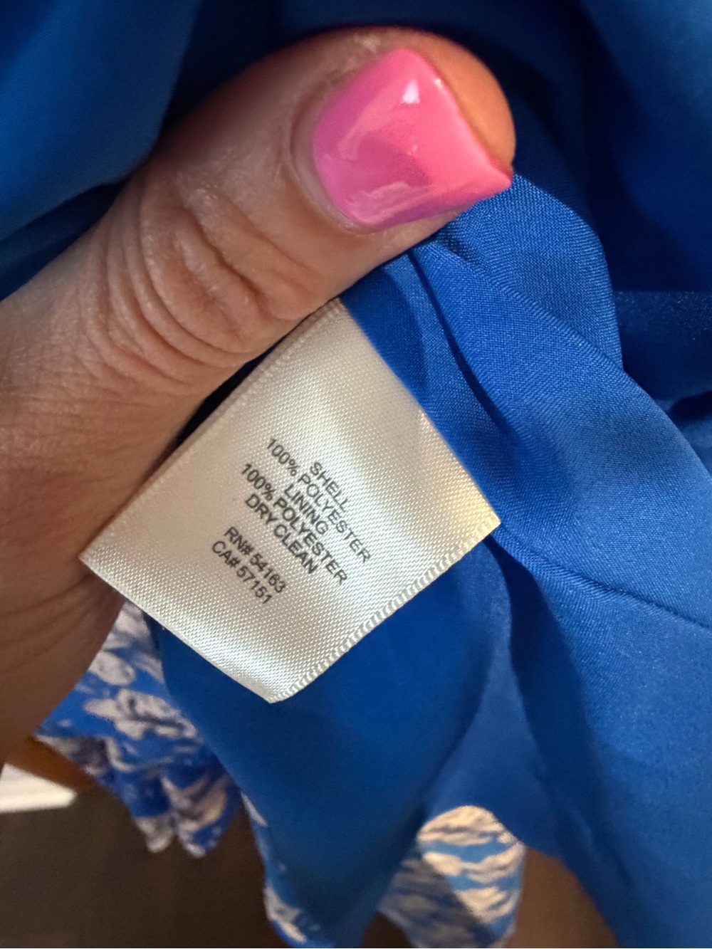 Eliza J Floral Faux-Wrap Tiered Midi Dress Blue Women's - Size 8 - Picture 8 of 12